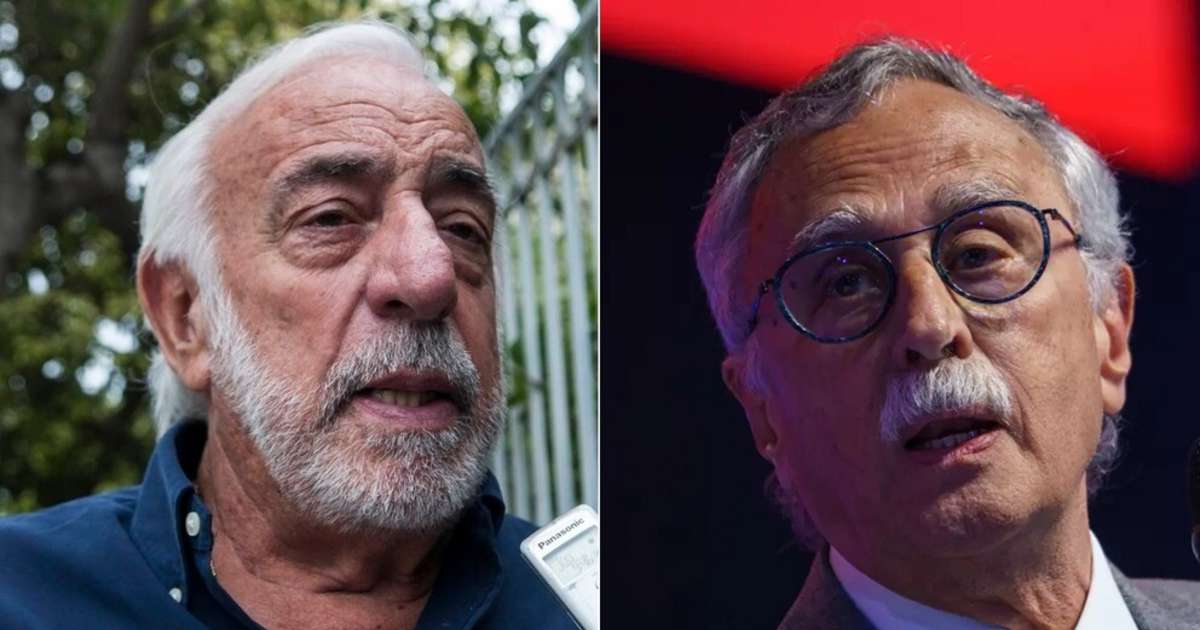 Roberto Fern�ndez, secretario general de la UTA, y Mario Lugones, ministro de Salud