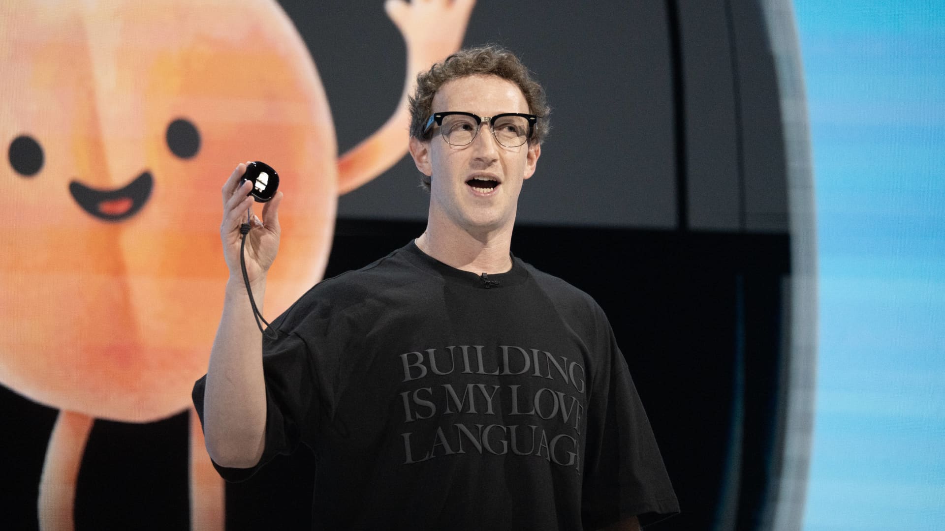 Mark Zuckerberg durante la presentación de Meta Connect, el 23 de septiembre de 2026
